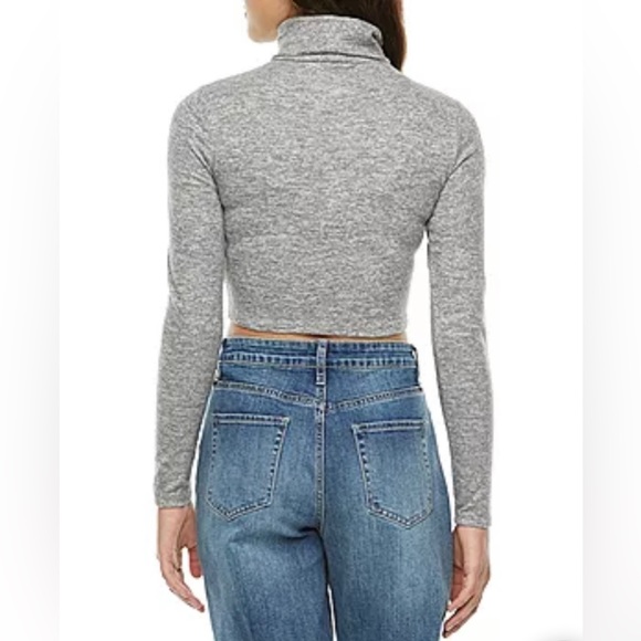 BNWT Arizona Womens Long Sleeve Mock Neck Top Juniors - Picture 2 of 2